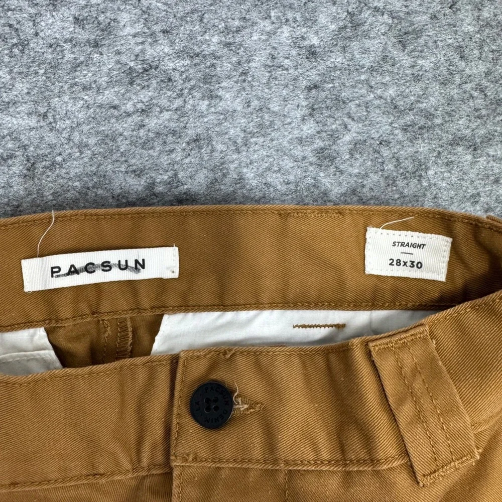PacSun Men's Straight Pants Tan Chino Workwear‎ Style Size 28x30